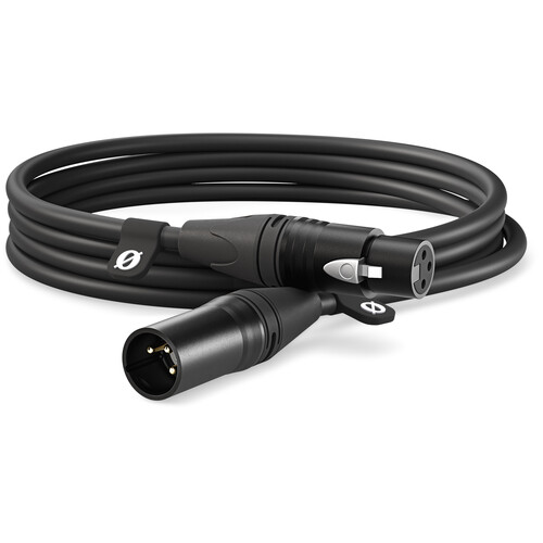 1022661_A.jpg - RODE XLR Male to XLR Female Cable (Black, 3m)