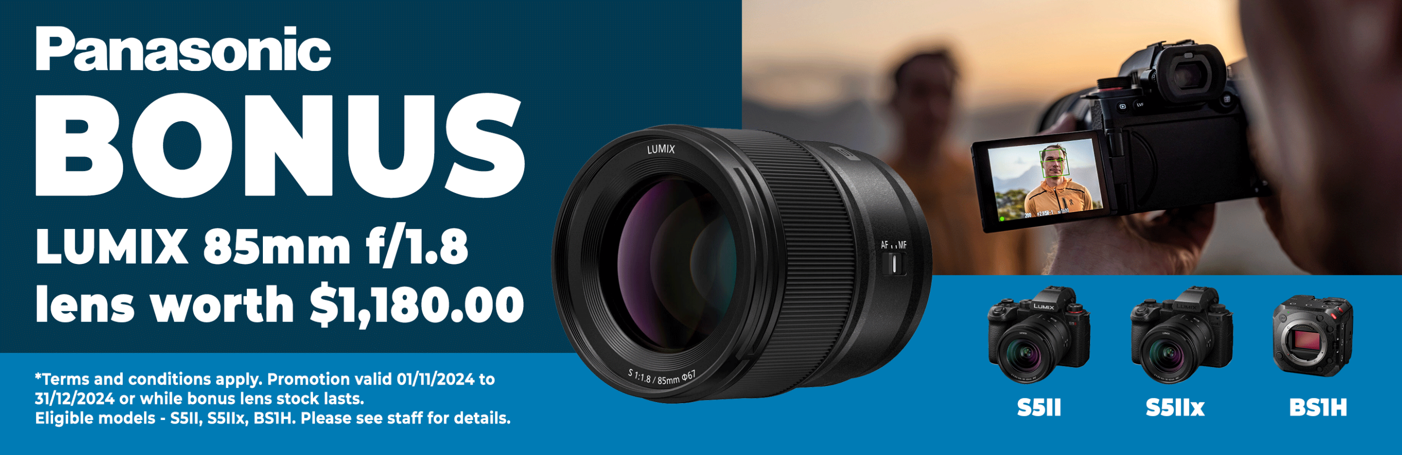 Panasonic Bonus 85mm Lens