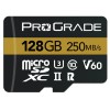 ProGrade 128GB V60 UHS-II microSDXC Memory Card with SD Adapter