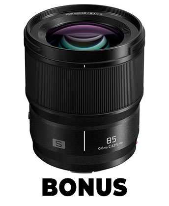 BONUS Panasonic Lumix S 85mm f/1.8 Lens