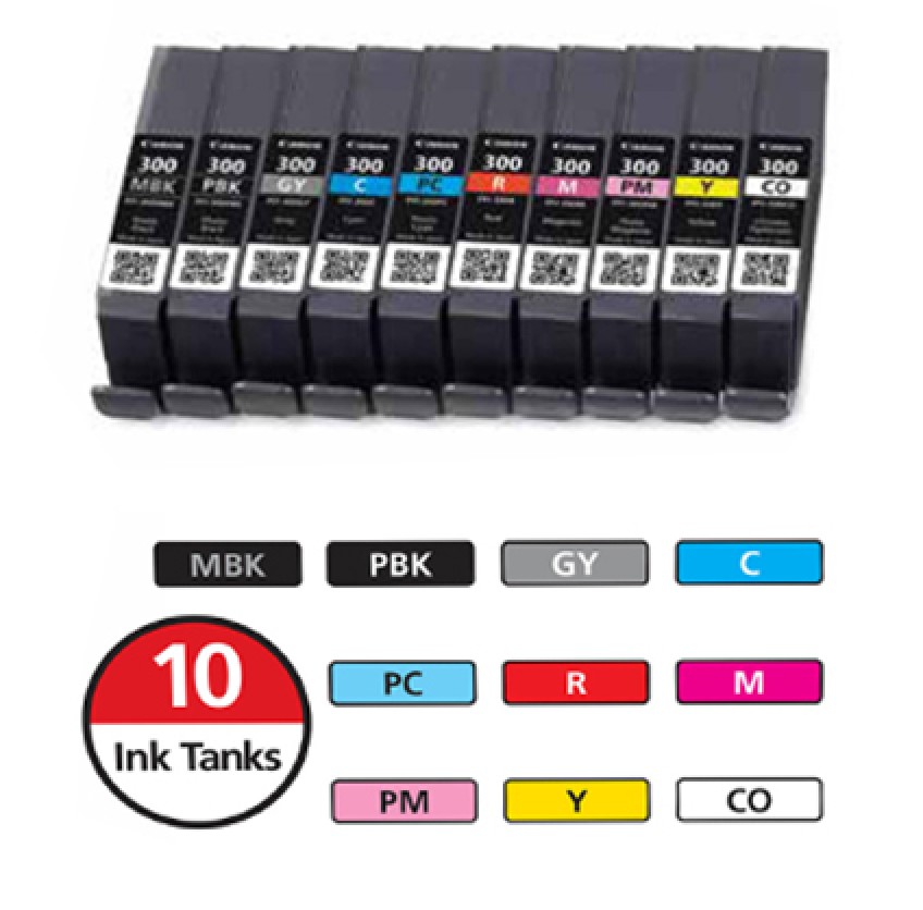 Canon PROGRAF Pro-300 10 Ink Tank Set