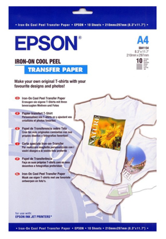 Epson Iron On Cool Peel Transfer Paper 10