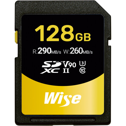 Wise 128GB SD-N UHS-II SDXC V90 Memory Card