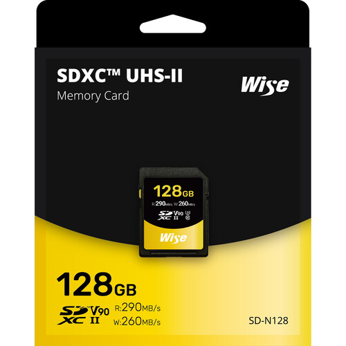 1023143_A.jpg - Wise 128GB SD-N UHS-II SDXC V90 Memory Card