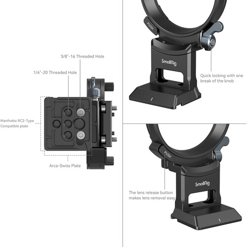 1023903_B.jpg - SmallRig Horizontal-to-Vertical Mounting Plate for Sony A7C II and A7CR 4424