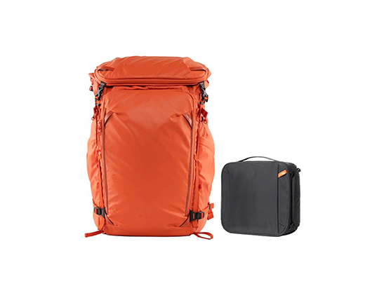 PGYTECH OnePro Flex Backpack with Medium Camera Insert (Sunset Orange, 40L)