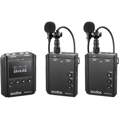 Godox WMicS2 UHF Compact 2-Person Wireless Microphone System (514 to 596 MHz)