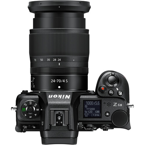 1023186_B.jpg - Nikon Z6 III Mirrorless Camera with 24-70mm f/4 S Lens + Bonus Original Battery