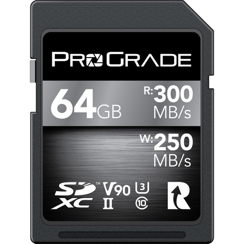 ProGrade 64GB UHS-II SDXC V90 Memory Card