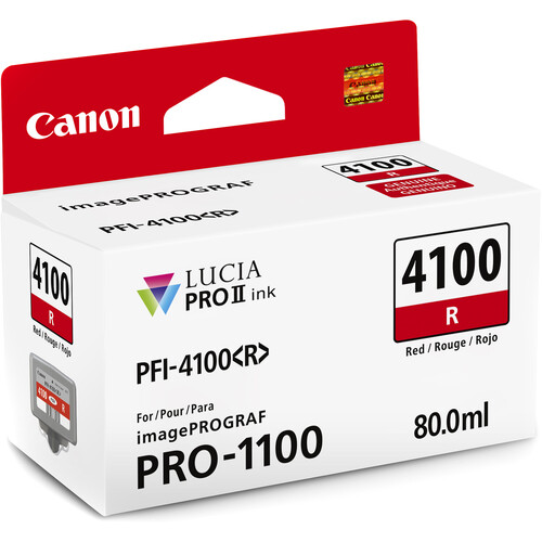 Canon PFI-4100 Red Pigment Ink Tank (80mL)