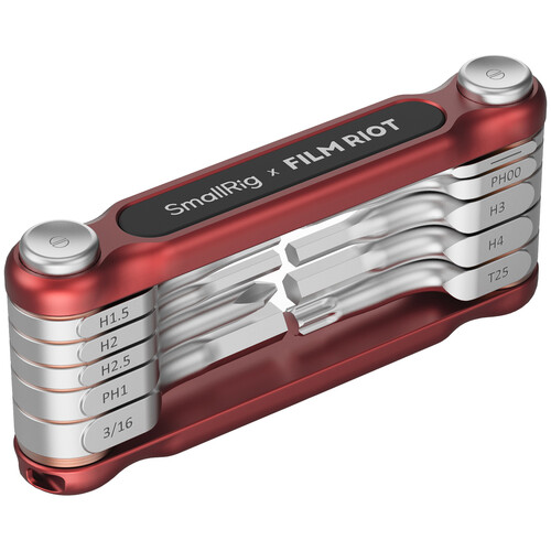 SmallRig x FILM RIOT 10-in-1 Folding Wrench Set (Red)