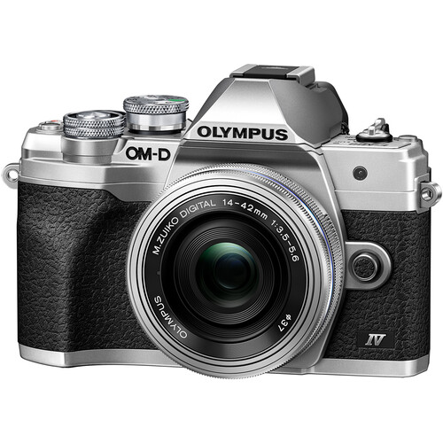 Olympus E-M10 Mark IV with 14-42mm Lens Silver+$50 Cashback