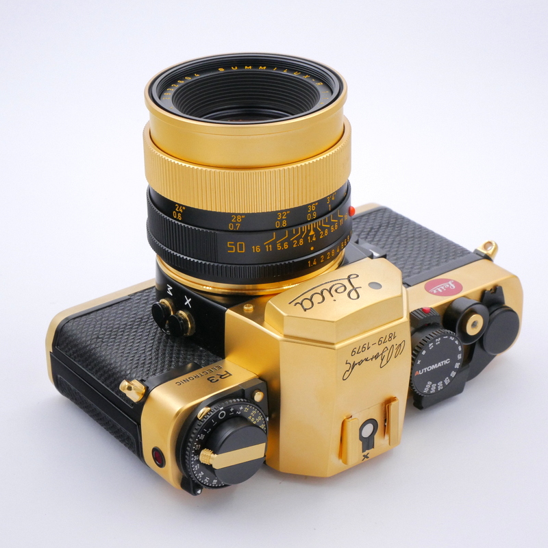 Leica R3 + 50mm F/1.4 Summilux-R - Oscar Barnack 1879-1979 Gold Edition