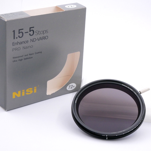 Nisi 72mm Vario-ND 1.5-5 Stops Enhance Pro Nano Filter