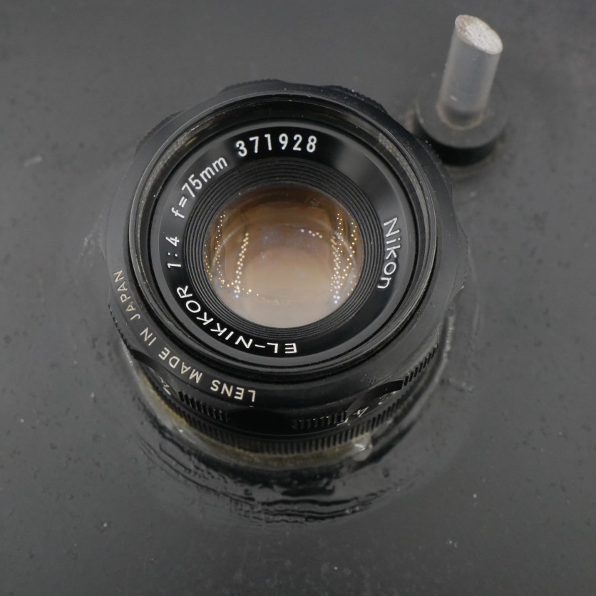 S-H-HH7M3D_2.jpg - Nikon EL-Nikkor 75mm F/4 Enlarging Lens with board 